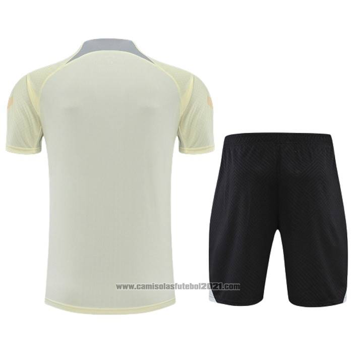 Fato de Treino Tottenham Hotspur Manga Curta 2022-2023 Beige - Calcas Curta